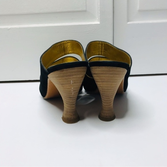 CHARLES DAVID Black Slip On Heels Size 9 - Picture 5 of 6